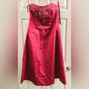 Impressions Brand #1705 Cocktail Dress Fuschia Size 8 New With Tags